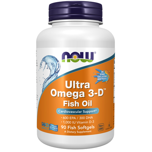Ultra Omega 3-D Fish Oil (Fish Gelatin) 90 Fish Softgels