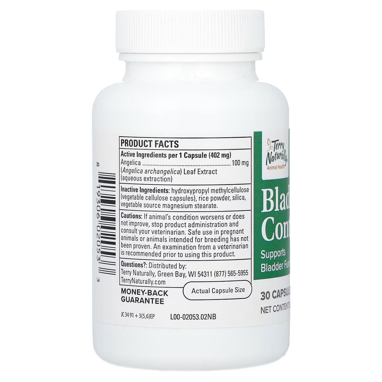 Terry Naturally Animal Health Bladder Control 30 Capsules