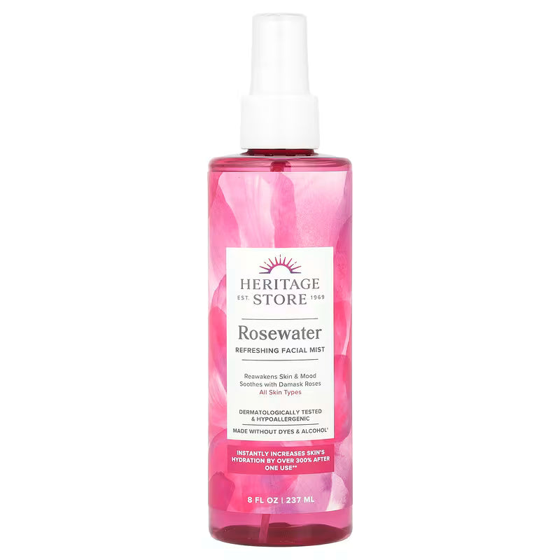 Heritage Store Rosewater Refreshing Facial Mist 8 fl oz