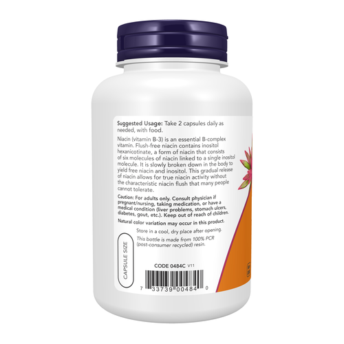 Flush-Free Niacin 250 mg 180 Veg Capsules