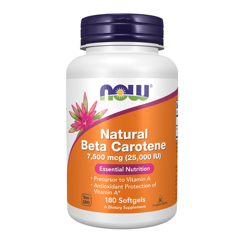 Beta Carotene Natural 7,500 mcg 180 Softgels