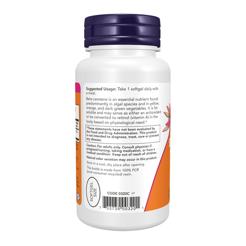 Beta Carotene Natural 7,500 mcg 90 Softgels