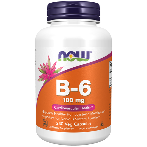 Vitamin B-6 100 mg 250 Veg Capsules