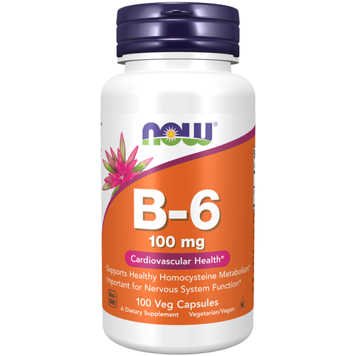 Vitamin B-6 100 mg 100 Veg Capsules