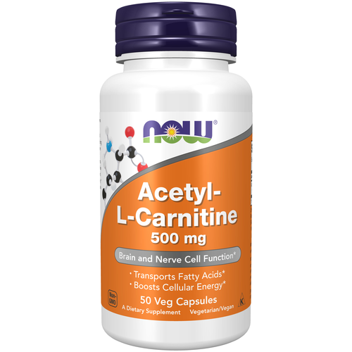 Acetyl-L-Carnitine 500 mg 50 Veg Capsules