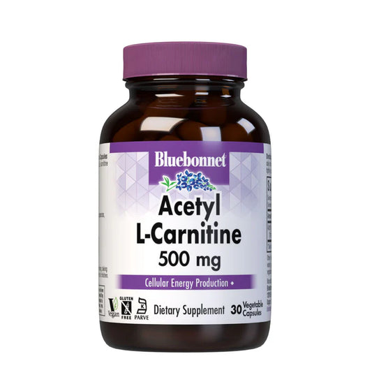 Acectyl L-Carnitine 500 mg  30 Vegetable Capsules