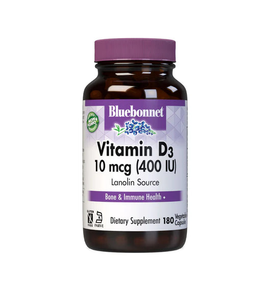Vitamin D3 400 IU 180 Vegetable Capsules
