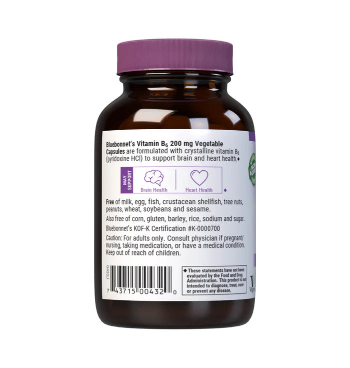 VITAMIN B6 200 mg 90 VCAPS