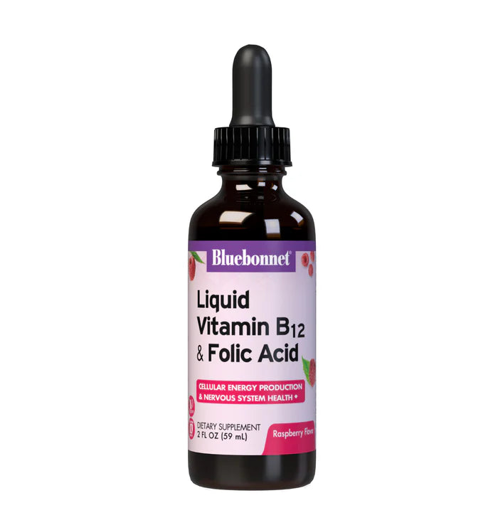 LIQUID VITAMIN B12 & FOLIC ACID 2 fl oz