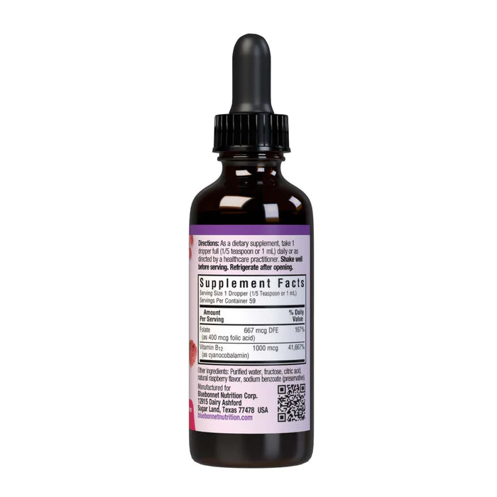LIQUID VITAMIN B12 & FOLIC ACID 2 fl oz