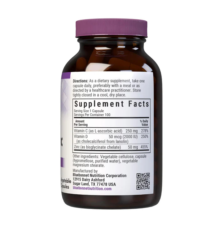 Vitamin C, D3 & Zinc 100 VCAPS