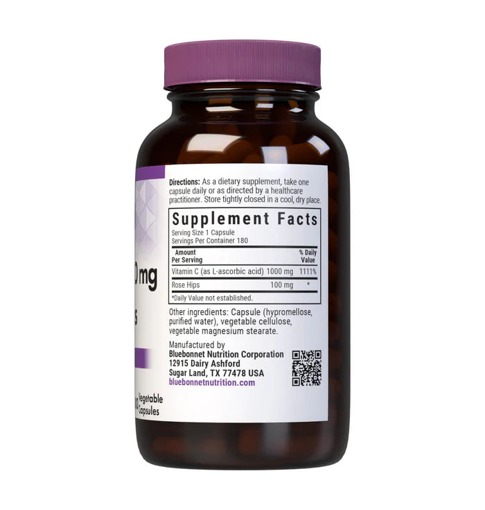 VITAMIN C-1000 mg & ROSE HIPS 180 VCAPS