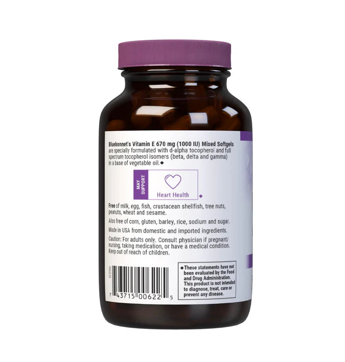 VITAMIN E 1000 IU (670 mg) with Mixed Tocopherols 50 Softgels