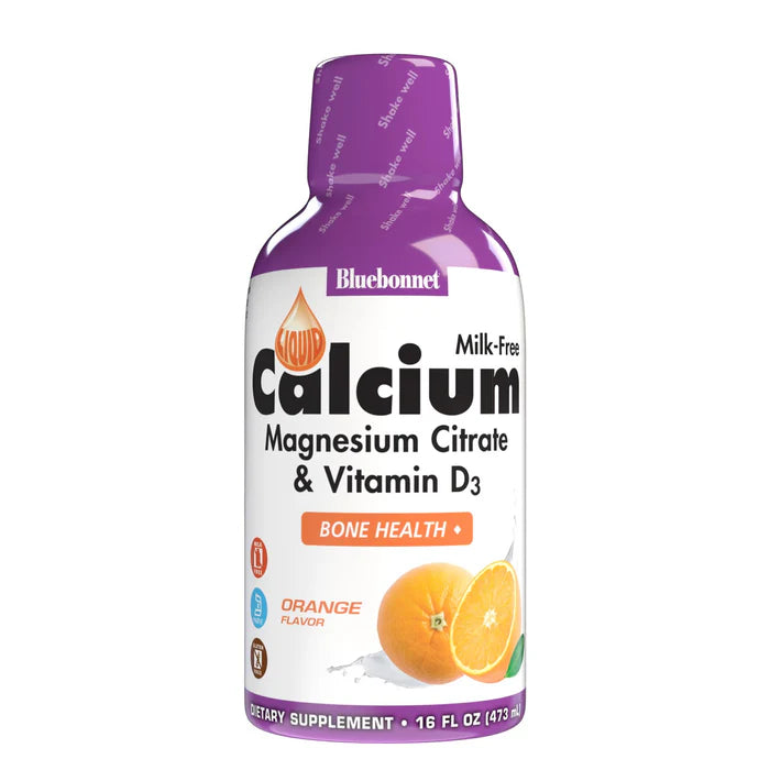 Liquid Calcium Magnesium Citrate Plus Vitamin D3 Natural Orange 16 fl oz