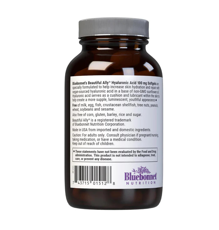 BEAUTIFUL ALLY HYALURONIC ACID 100 mg 90 Softgels