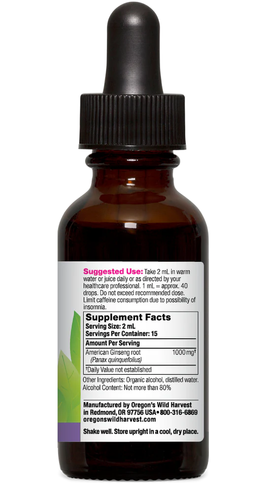 American Ginseng Extract 1 oz.