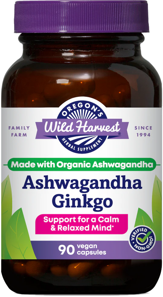 Ashwagandha Ginkgo Capsules 90 Ct.