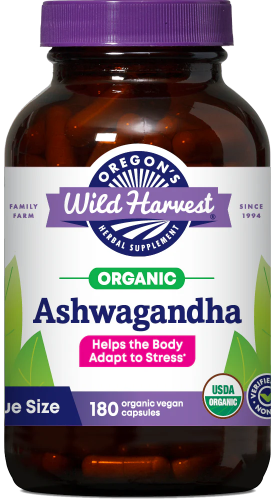 Ashwagandha 180 Organic Vegan Capsules