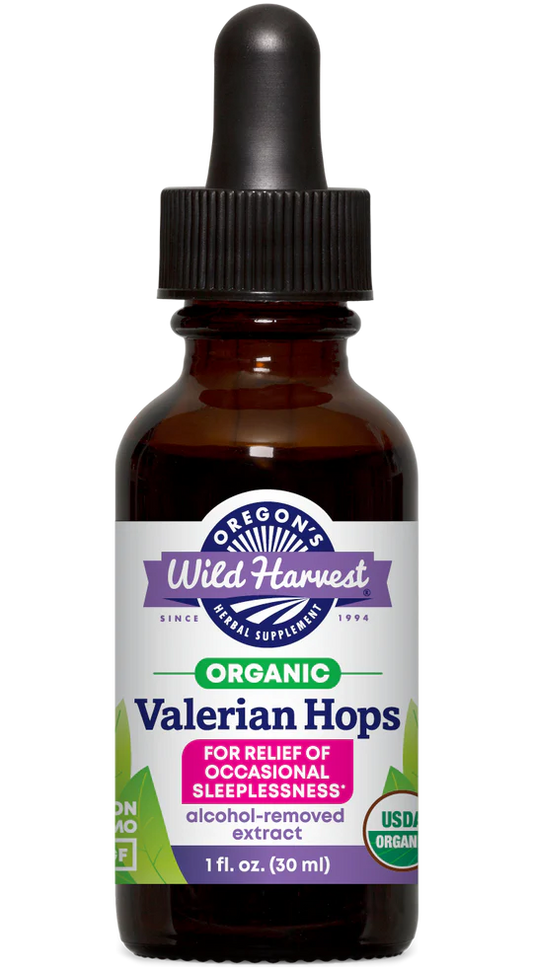 Valerian Hops Organic Alcohol-Removed Extract 1 oz.
