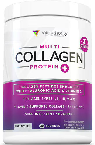 Vitauthority Multi Collagen Protein Plus Unflavored 30 Servings