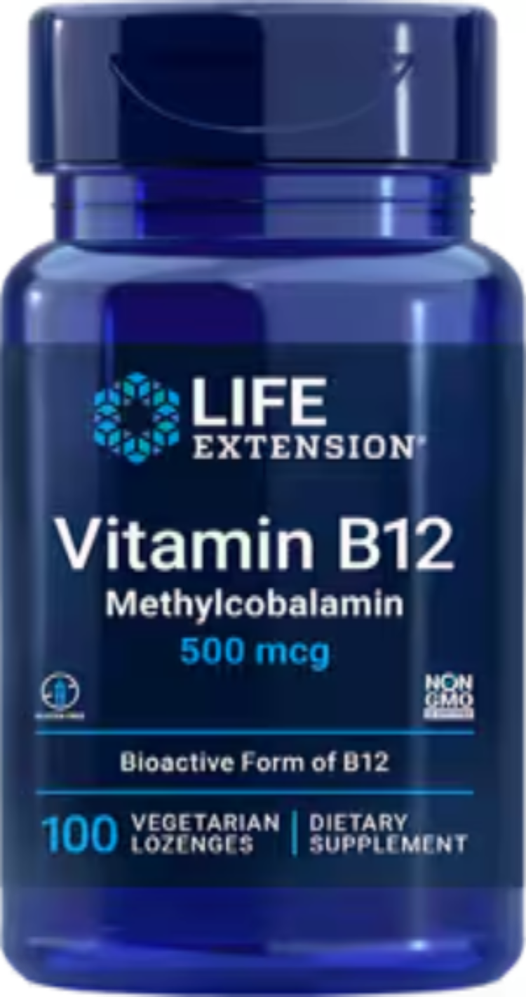 Vitamin B12 Methylcobalamin 500 mcg 100 Vegetarian Lozenges