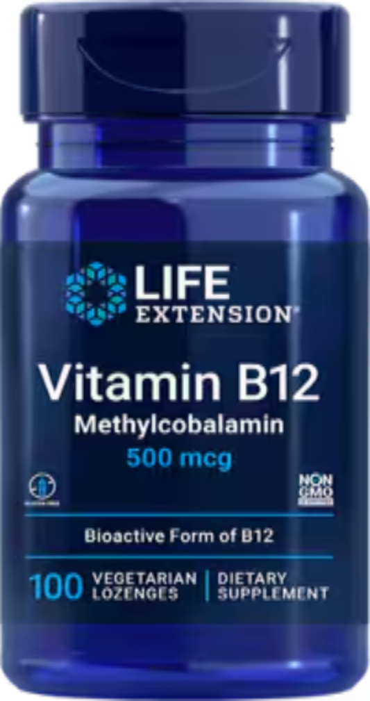 Vitamin B12 Methylcobalamin 500 mcg 100 Vegetarian Lozenges
