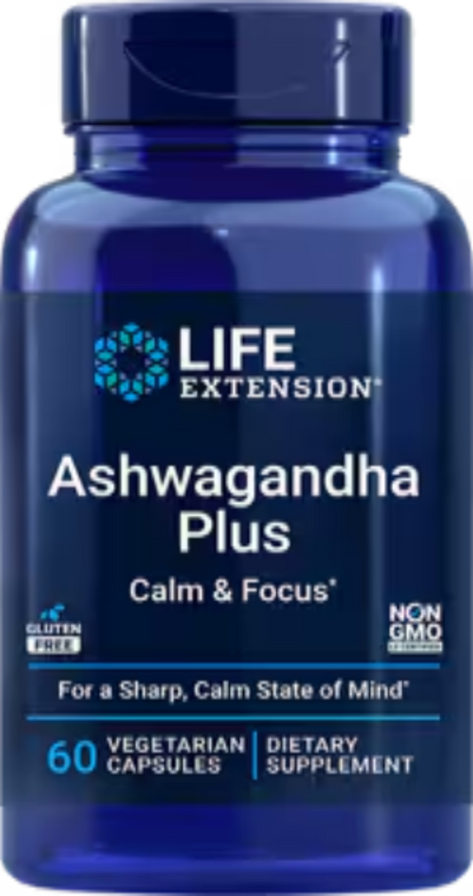 Ashwagandha Plus Calm & Focus 60 Vegetarian Capsules
