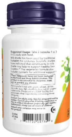 Milk Thistle Extract 150 mg Silymarin (120 mg) 60 Veg Capsules