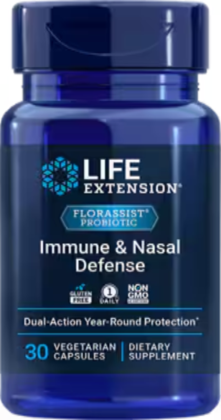 FLORASSIST Probiotic Immune & Nasal Defense 30 Vegetarian Capsules