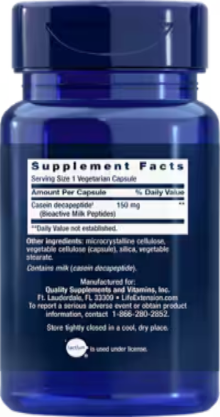 Bioactive Milk Peptides 30 Vegetarian Capsules