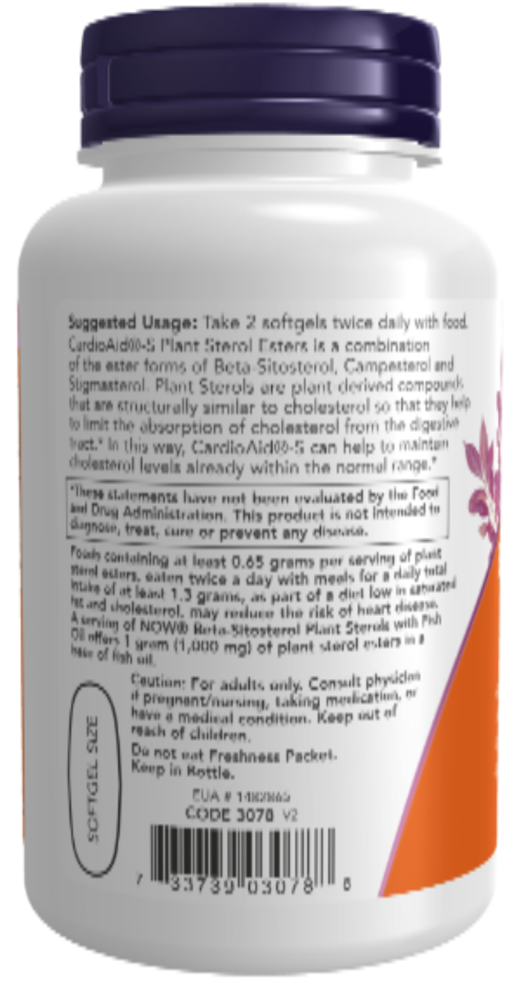 Beta-Sitosterol Plant Sterols 90 Softgels