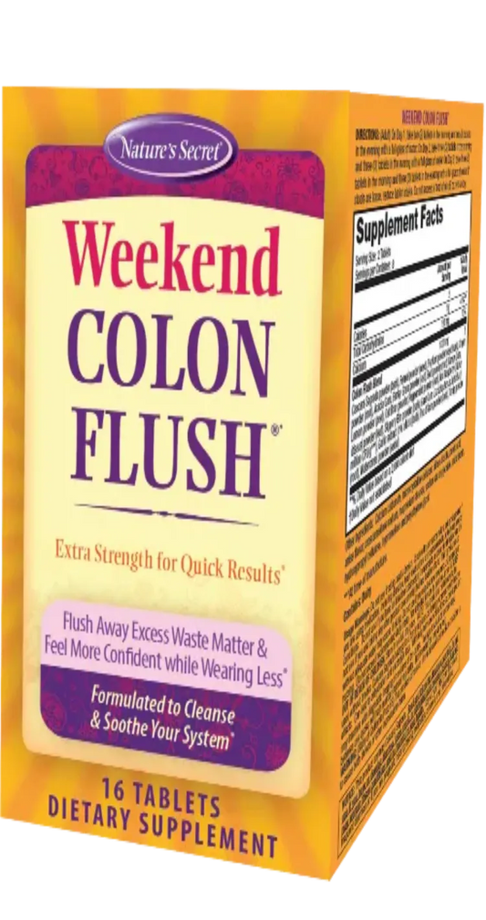 Weekend Colon Flush - Nature's Secret 16 Tablets