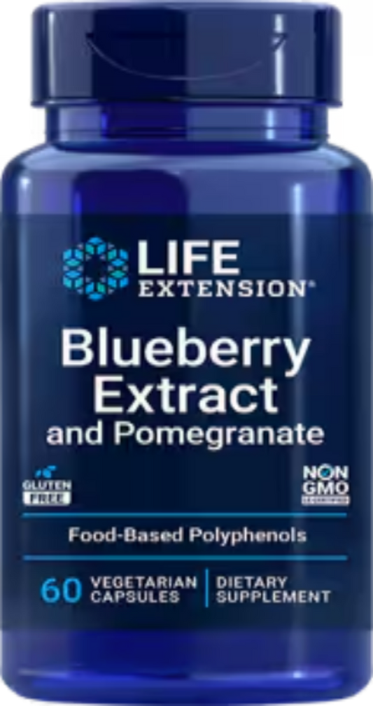 Blueberry Extract and Pomegranate 60 Vegetarian Capsules