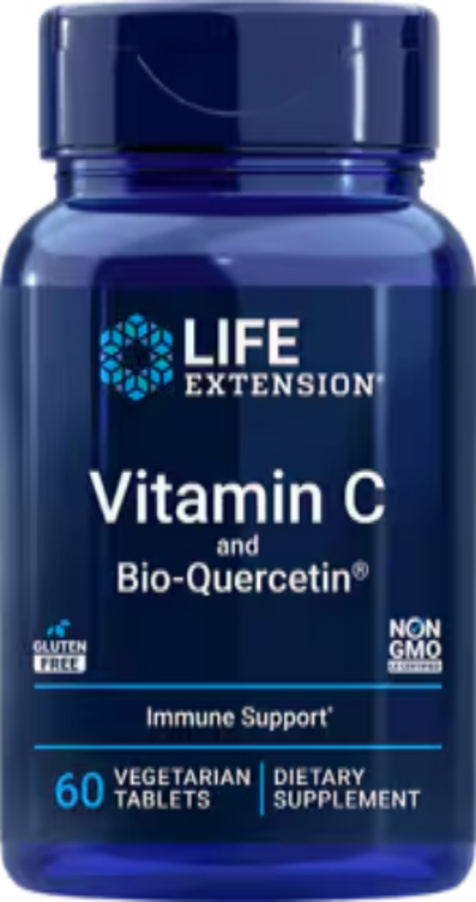Vitamin C and Bio-Quercetin 60 Vegetarian Tablets