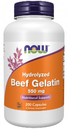 Beef Gelatin 550 mg 200 Capsules
