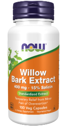 Willow Bark Extract 400 mg 100 Veg Capsules