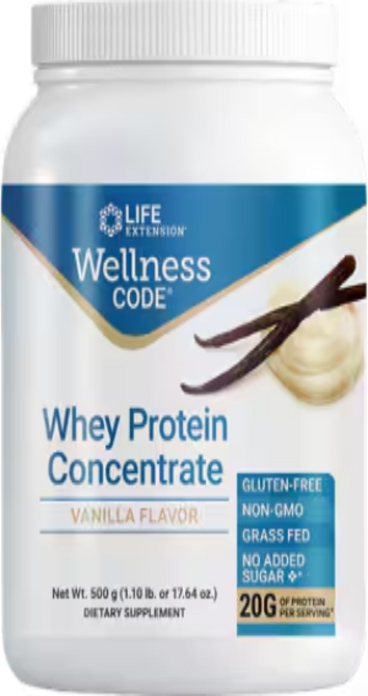 Wellness Code Whey Protein Concentrate (Vanilla) 500 Grams