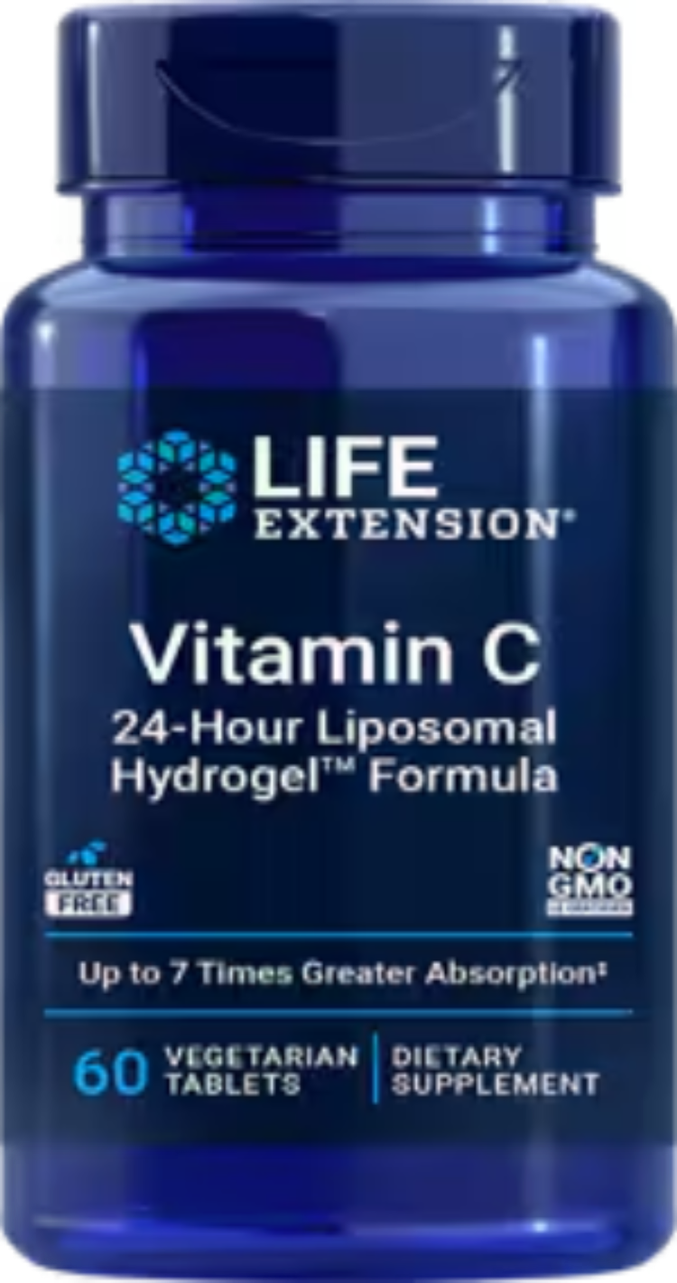 Vitamin C 24-Hour Liposomal Hydrogel Formula 60 Vegetarian Tablets