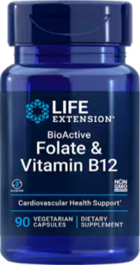 BioActive Folate & Vitamin B12 90 Vegetarian Capsules