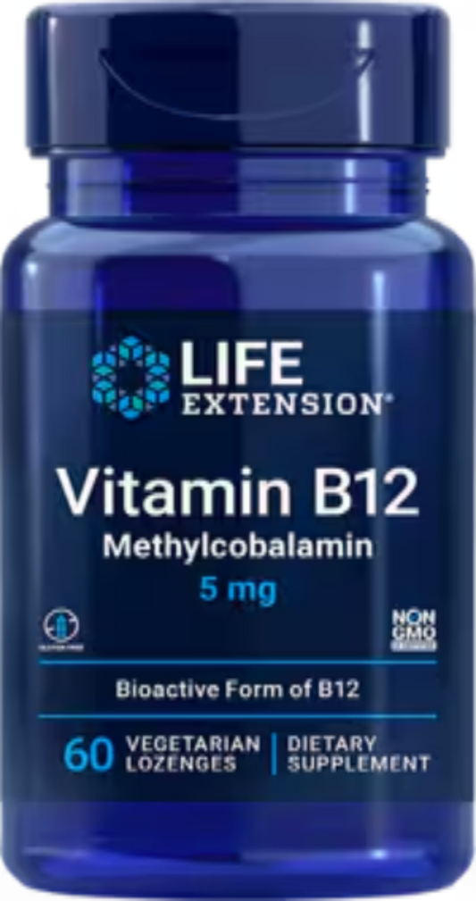 Vitamin B12 Methylcobalamin 5 mg 60 Vegetarian Lozenges