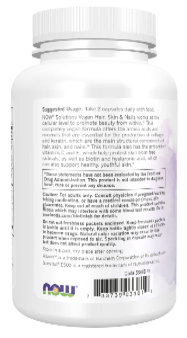 Hair, Skin & Nails Vegan 90 Veg Capsules