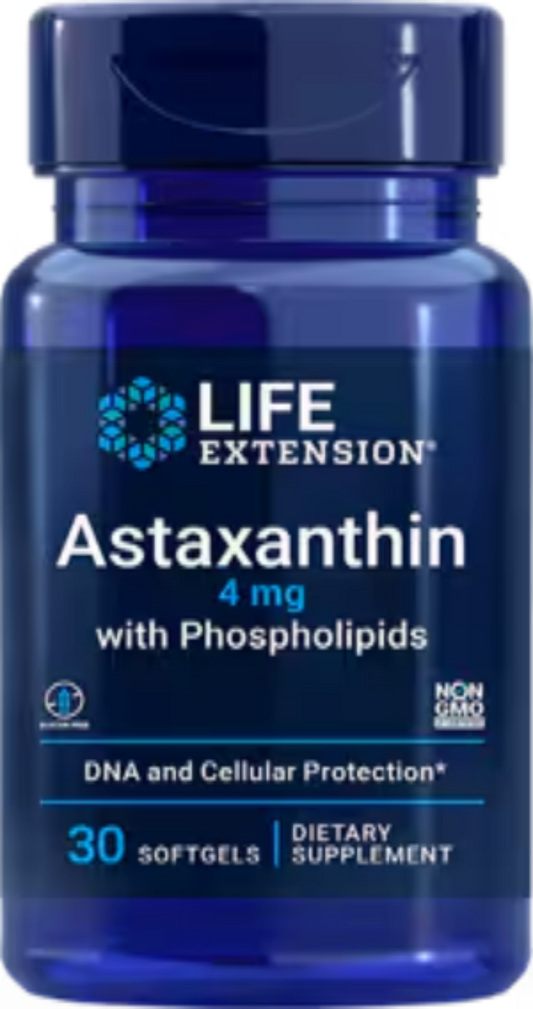 Astaxanthin with Phospholipids 4 mg 30 Softgels