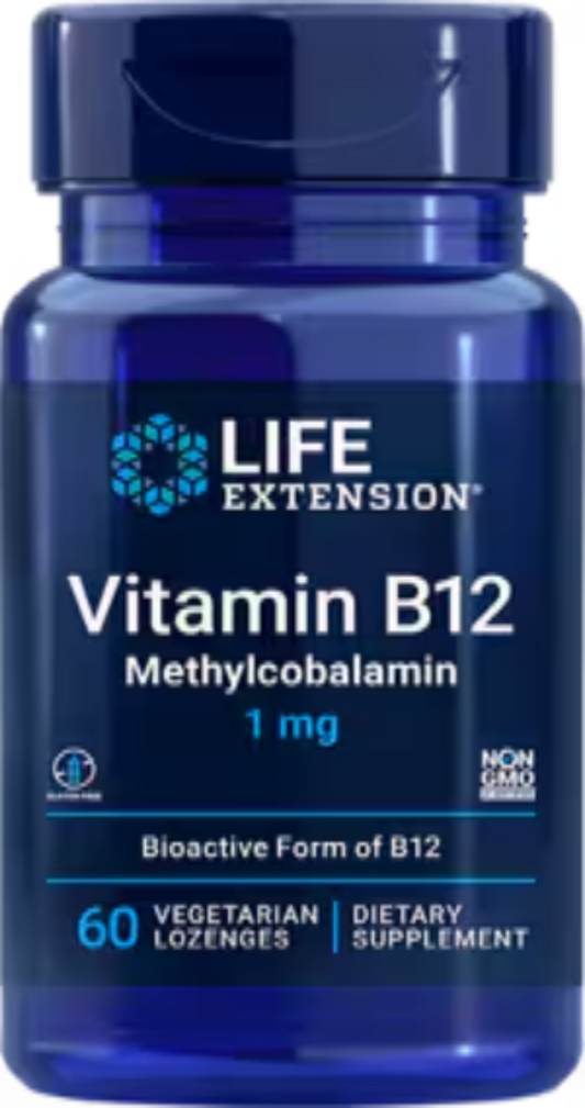 Vitamin B12 Methylcobalamin 1 mg 60 Vegetarian Lozenges