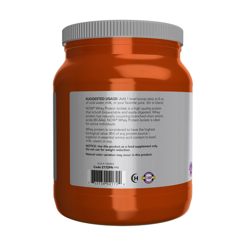 Whey Protein Isolate Unflavored Powder 1.2 Lb