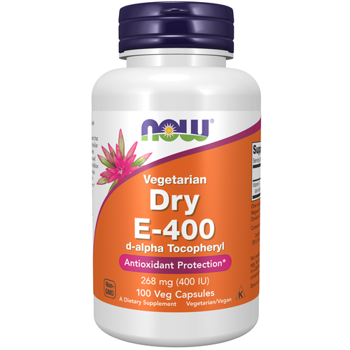 Vitamin E-400 Vegetarian Dry Veg Capsules 100 Vegetable Capsules