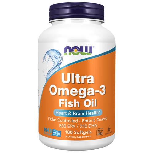 Ultra Omega-3 Fish Oil (Bovine Gelatin) 180 Softgels