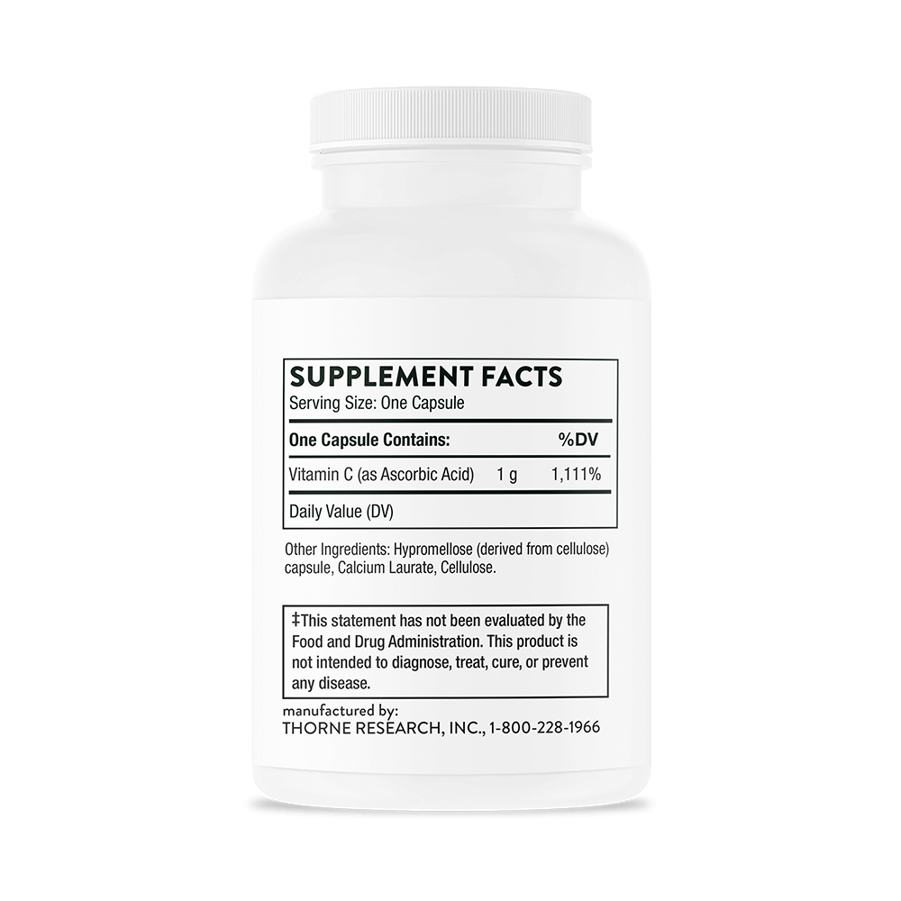 Ascorbic Aci Vitamin C - 60 Capsules