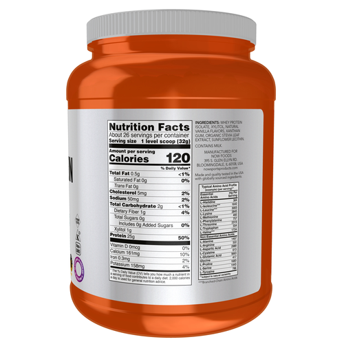 Whey Protein Isolate Creamy Vanilla Powder 1.8 Lbs