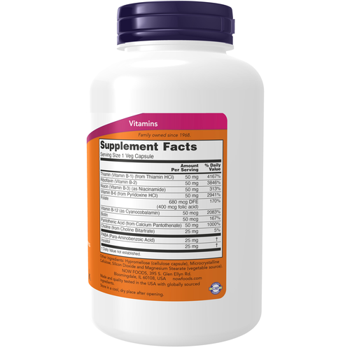 Vitamin B-50 mg 250 Veg Capsules