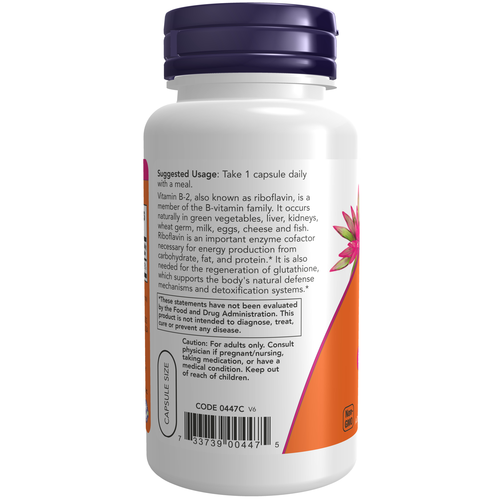 Vitamin B-2 100 mg 100 Veg Capsules